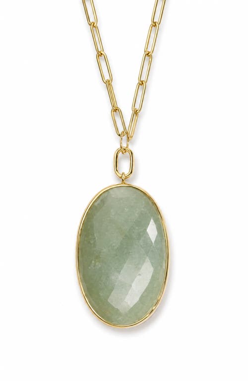 ARGENTO VIVO ARGENTO VIVO Green Aventurine Pendant Necklace