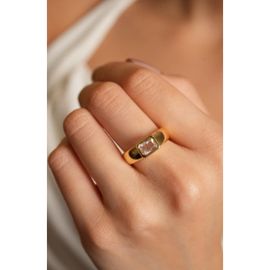 ARGENTO VIVO ARGENTO VIVO Madeline Bezel Cubic Zirconia Ring