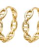 ARGENTO VIVO ARGENTO VIVO Mariner Link Huggie Hoop Earrings - 1