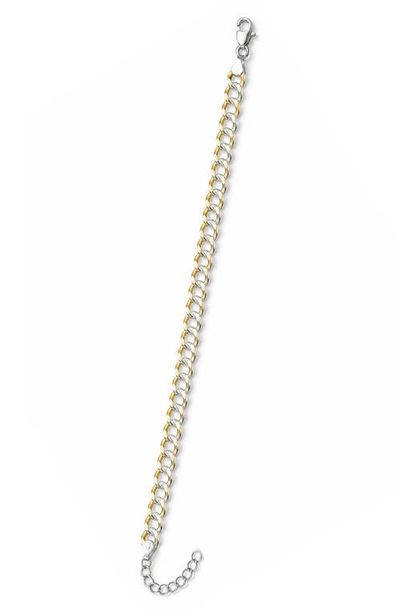 ARGENTO VIVO ARGENTO VIVO Men's Two-Tone Curb Chain Bracelet