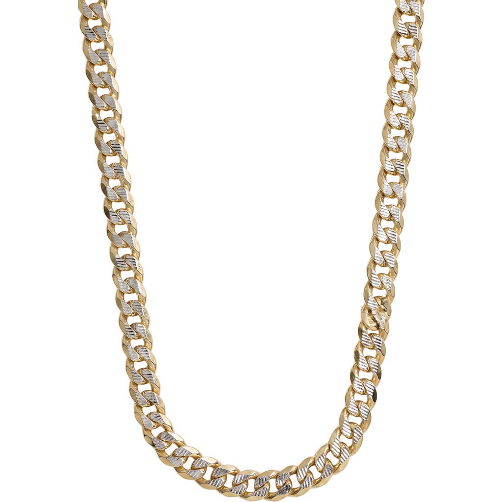 ARGENTO VIVO ARGENTO VIVO Men's Two-Tone Curb Chain Necklace