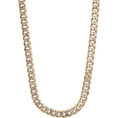 ARGENTO VIVO ARGENTO VIVO Men's Two-Tone Curb Chain Necklace