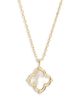 ARGENTO VIVO ARGENTO VIVO Mother-of-Pearl & Cubic Zirconia Clover Pendant Necklace - 1