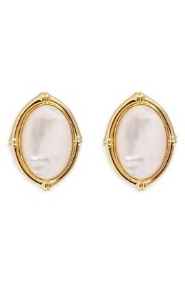ARGENTO VIVO ARGENTO VIVO Mother-of-Pearl Shield Earrings