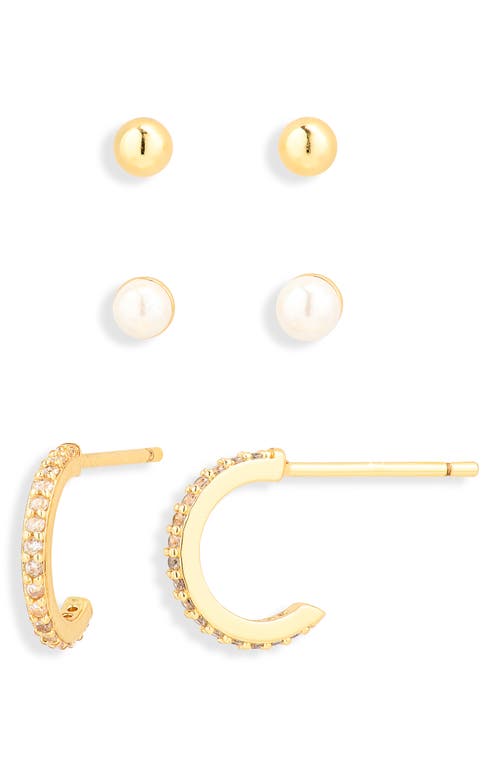 ARGENTO VIVO ARGENTO VIVO Naomi Set of 3 Pairs of Earrings