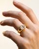 ARGENTO VIVO ARGENTO VIVO Oval Cubic Zirconia Bezel Ring - 3