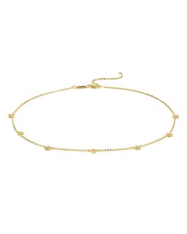 Argento Vivo Argento Vivo Pave Star Choker Necklace, 15