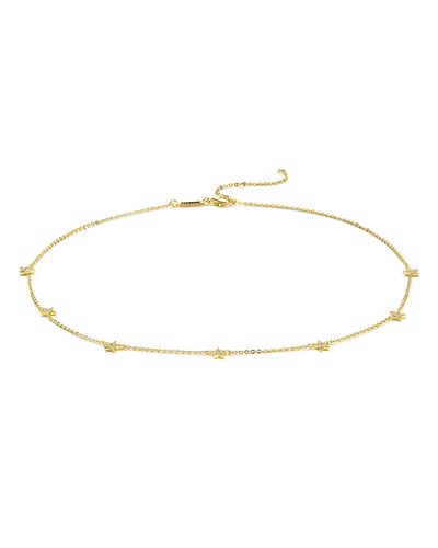 Argento Vivo Argento Vivo Pave Star Choker Necklace, 15