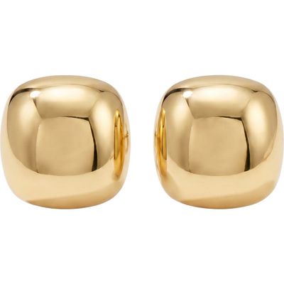 ARGENTO VIVO ARGENTO VIVO Puffed Square Button Stud Earrings