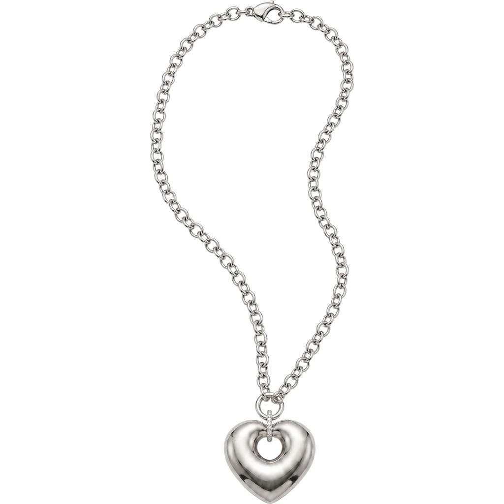 ARGENTO VIVO ARGENTO VIVO Puffy Heart Pendant Necklace