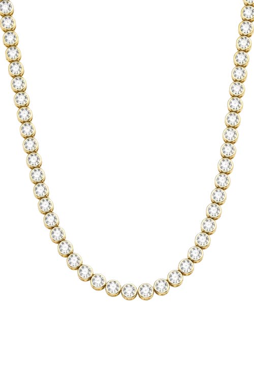 ARGENTO VIVO ARGENTO VIVO Round Cubic Zirconia Bezel Tennis Necklace