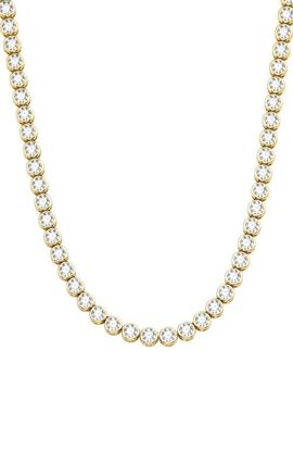 ARGENTO VIVO ARGENTO VIVO Round Cubic Zirconia Bezel Tennis Necklace