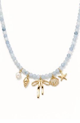 ARGENTO VIVO ARGENTO VIVO Sea Life Charm Beaded Necklace