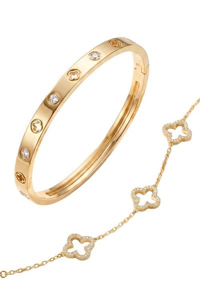ARGENTO VIVO ARGENTO VIVO Set of 2 Clover Bracelets