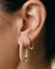 ARGENTO VIVO ARGENTO VIVO Set of 2 Oblong Pavé Hoop Earrings - 2
