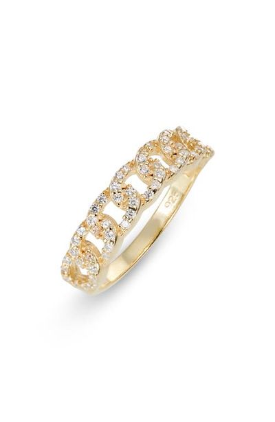 ARGENTO VIVO ARGENTO VIVO Sterling Silver Pavé Chain Ring