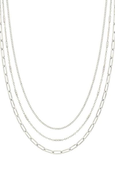 ARGENTO VIVO ARGENTO VIVO Triple Layer Chain Necklace