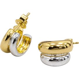 ARGENTO VIVO ARGENTO VIVO Two-Tone Bold Hoop Earrings