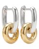 ARGENTO VIVO ARGENTO VIVO Two-Tone Drop Hoop Link Earrings - 3