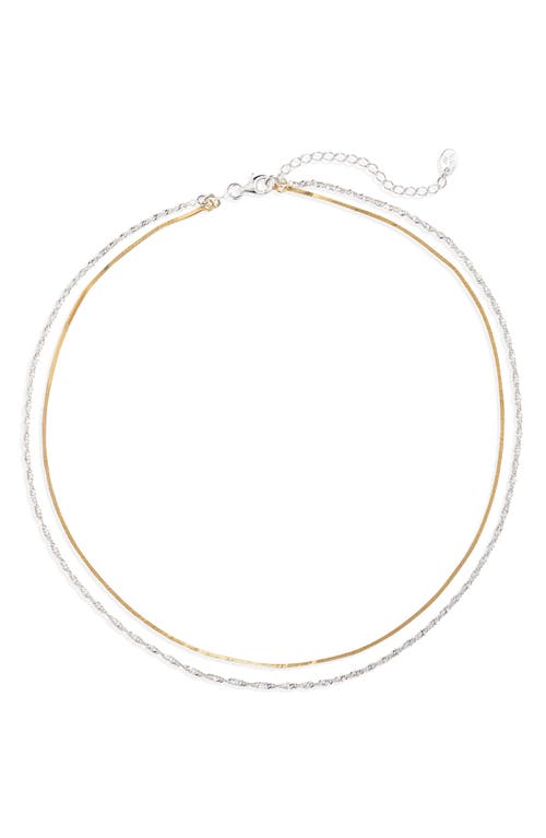 ARGENTO VIVO ARGENTO VIVO Two-Tone Layered Necklace