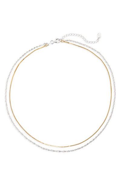 ARGENTO VIVO ARGENTO VIVO Two-Tone Layered Necklace