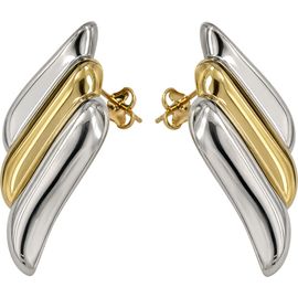 ARGENTO VIVO ARGENTO VIVO Two-Tone Wing Stud Earrings