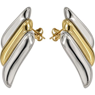 ARGENTO VIVO ARGENTO VIVO Two-Tone Wing Stud Earrings