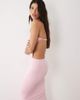 Aria Cove Aria Cove double layered slinky high neck open back detail maxi dress in pink - 3