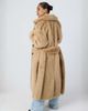 Aria Cove Aria Cove faux fur button detailing collared belted maxi coat in camel-Neutral - 2