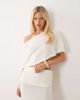 Aria Cove Aria Cove fine knit beach poncho top in white - part of a set - 1