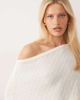 Aria Cove Aria Cove fine knit beach poncho top in white - part of a set - 3