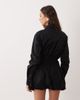 Aria Cove Aria Cove fitted waist detail bubble hem shirt mini dress in black - 3