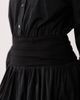 Aria Cove Aria Cove fitted waist detail bubble hem shirt mini dress in black - 4