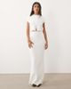Aria Cove Aria Cove fluffy knit maxi skirt in cream - part of a set-White - 1
