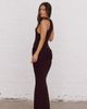 Aria Cove Aria Cove high neck belt detail maxi dress in chocolate-Brown - 2