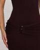 Aria Cove Aria Cove high neck belt detail maxi dress in chocolate-Brown - 3
