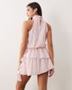 Aria Cove Aria Cove high neck frill detailing tiered mini dress in baby pink - 3