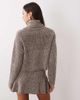 Aria Cove Aria Cove high neck knitted sweater set in charcoal marl-Gray - 4