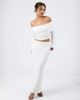 Aria Cove Aria Cove knit bardot fold over sweater in cream - part of a set-White - 4