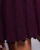 Aria Cove Aria Cove knitted high neck wide rib ruffle mini dress in burgundy-Red - 4