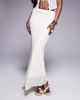 Aria Cove Aria Cove lace bandeau tie split front detail top in cream - part of a set-White - 2