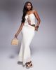 Aria Cove Aria Cove lace fishtail hem maxi skirt in cream - part of a set-White - 1