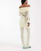 Aria Cove Aria Cove mesh bardot long sleeve exposed panel & sheer hem maxi dress in yellow - 3