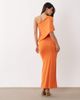 Aria Cove Aria Cove one shoulder drape detail maxi dress in orange - 4