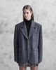 Aria Cove Aria Cove oversized wool look dropped shoulder blazer in charcoal-Gray - 1