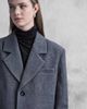 Aria Cove Aria Cove oversized wool look dropped shoulder blazer in charcoal-Gray - 3