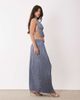 Aria Cove Aria Cove plissé frill waist detail maxi skirt in blue - part of a set - 4