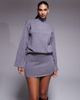 Aria Cove Aria Cove rib knit mini skirt in gray - part of a set - 3