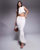 Aria Cove Aria Cove ribbed knit cropped vest in cream - part of a set-Black - 4