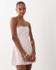 Aria Cove Aria Cove satin seam detail structured bandeau mini dress in pink - 1